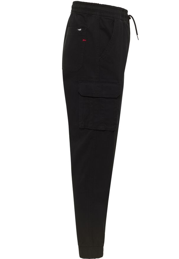 Męskie Spodnie Materiałowe Mustang Style Paris Jogger Cargo Black Beauty 1015896 4185. Materiał: materiał