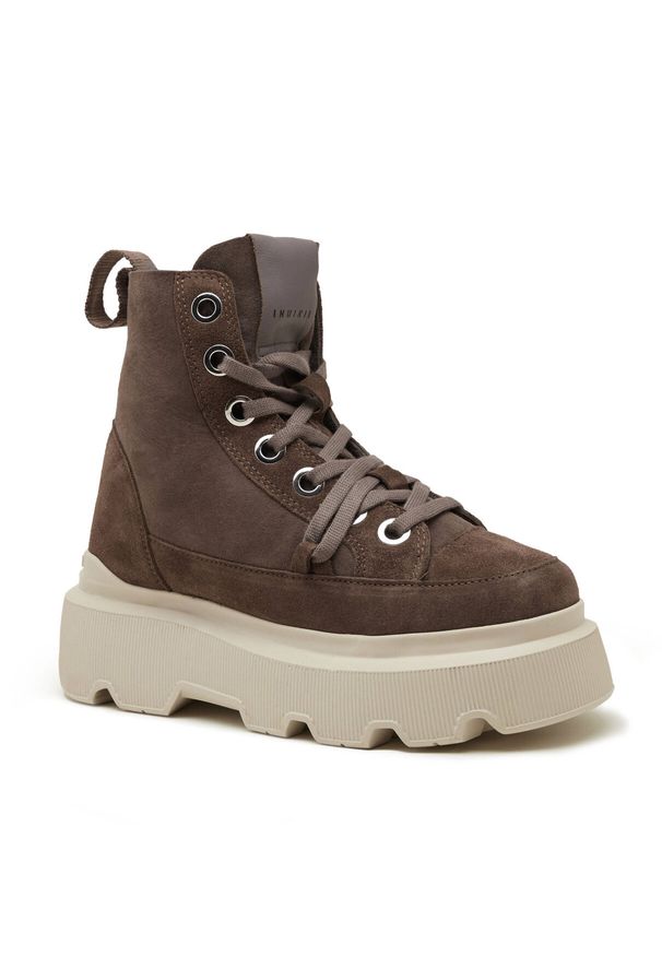 Inuikii - INUIKII MATILDA SHEARLING Śniegowce damskie. Okazja: na spacer, do pracy, na co dzień. Kolor: brązowy. Styl: casual