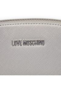 Love Moschino - LOVE MOSCHINO Kosmetyczka JC5353PP4IK2390B Srebrny. Kolor: srebrny. Materiał: skóra
