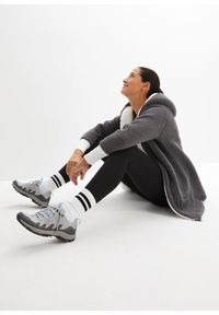 bonprix - Bluza rozpinana z polaru baranka. Kolor: szary. Materiał: polar. Długość: długie #2
