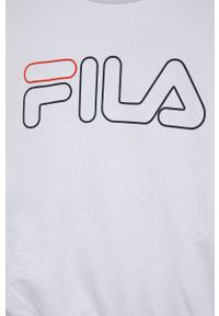 Fila dres dziecięcy kolor biały. Kolor: biały. Materiał: dresówka. Wzór: nadruk #4