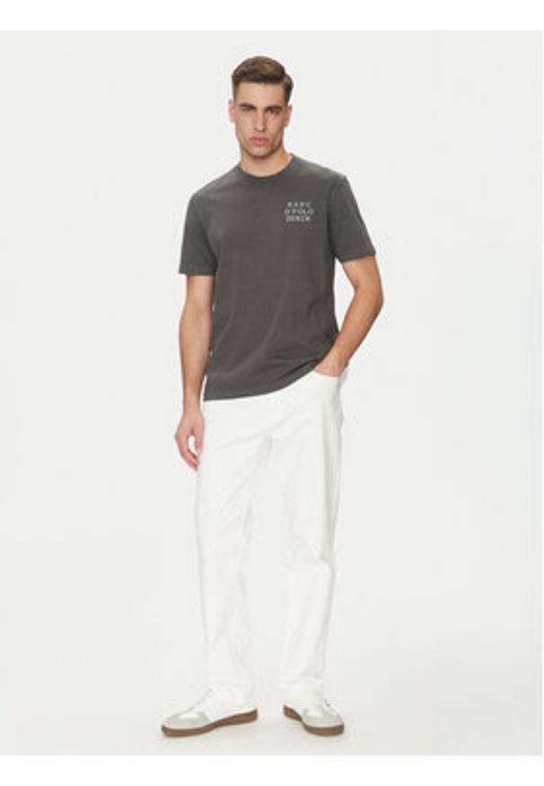Marc O'Polo Denim T-Shirt 500 0006 040 Szary Relaxed Fit. Typ kołnierza: polo. Kolor: szary. Materiał: bawełna