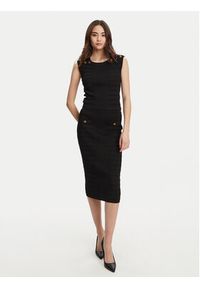 Guess Bluzka W5YR12 Z0130 Czarny Regular Fit. Kolor: czarny. Materiał: syntetyk #5