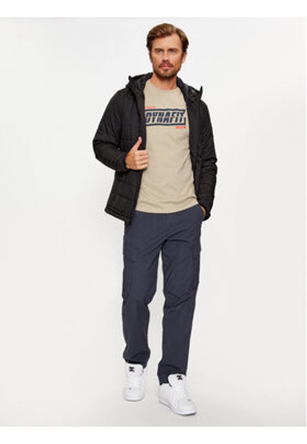 Dynafit T-Shirt Graphic Co M S/S Tee 08-70998 Khaki Regular Fit. Kolor: brązowy. Materiał: bawełna