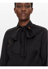 Fracomina Bluzka FS25ST1001W73201 Czarny Regular Fit. Kolor: czarny. Materiał: wiskoza, syntetyk #4