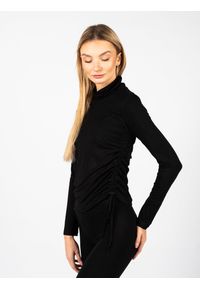 La Haine Inside Us Longsleeve "LW638" | A23334JLW638 | Kobieta | Czarny. Typ kołnierza: golf. Kolor: czarny. Materiał: wiskoza. Długość rękawa: długi rękaw. Długość: długie #5