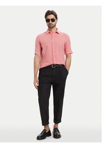 BOSS Koszula Rash 50537382 Czerwony jasny Regular Fit. Kolor: czerwony. Materiał: len #4