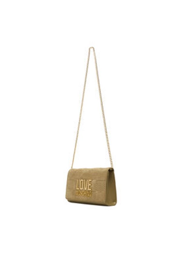 Love Moschino - LOVE MOSCHINO Torebka JC4127PP0NKB110A Beżowy. Kolor: beżowy. Materiał: skórzane
