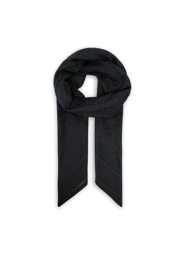 Calvin Klein Chusta K60K612971 Czarny. Kolor: czarny. Materiał: poliester