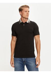 Guess Polo M4BP66 J1314 Czarny Regular Fit. Typ kołnierza: polo. Kolor: czarny. Materiał: bawełna #1