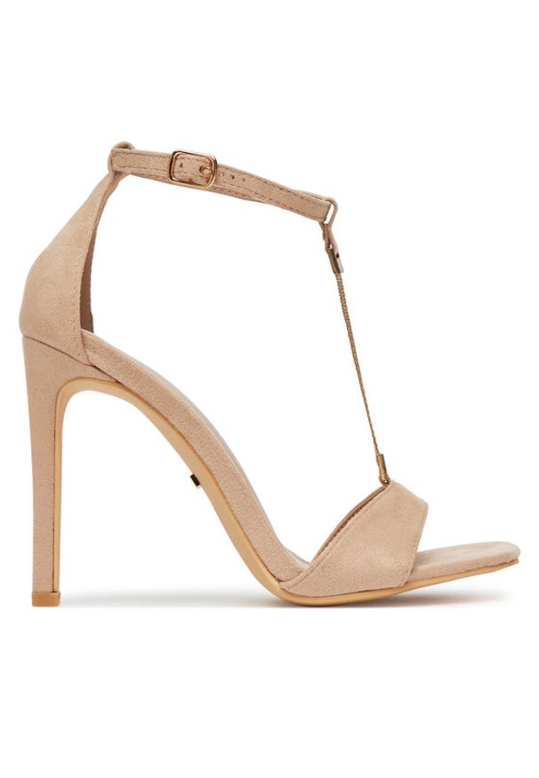 DeeZee Sandały LB0412-1 Beżowy. Kolor: beżowy. Materiał: materiał