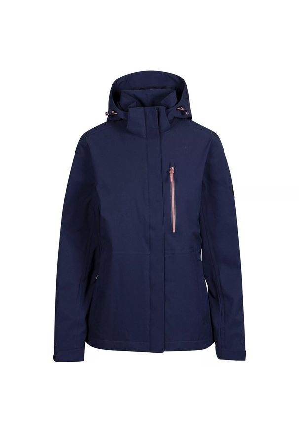 TRESPASS - Kurtka Wodoodporna Damska Katya DLX. Kolor: niebieski. Sport: turystyka piesza