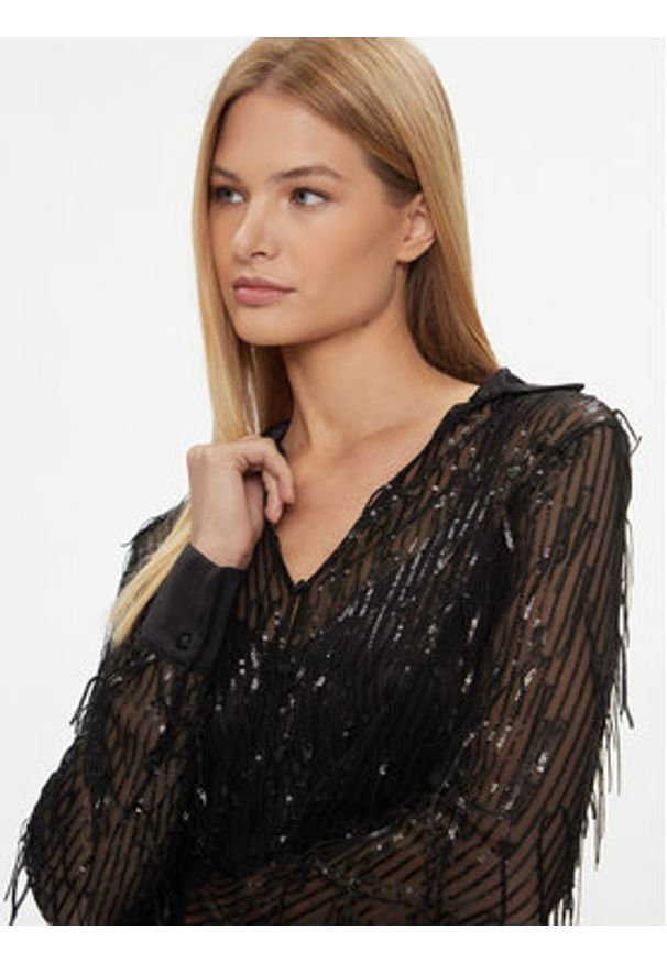 only - ONLY Koszula 15305740 Czarny Regular Fit. Kolor: czarny. Materiał: syntetyk