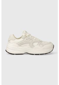 GANT - Gant sneakersy skórzane Neuwill kolor biały 27531198.G29. Nosek buta: okrągły. Kolor: biały. Materiał: skóra. Obcas: na platformie #1