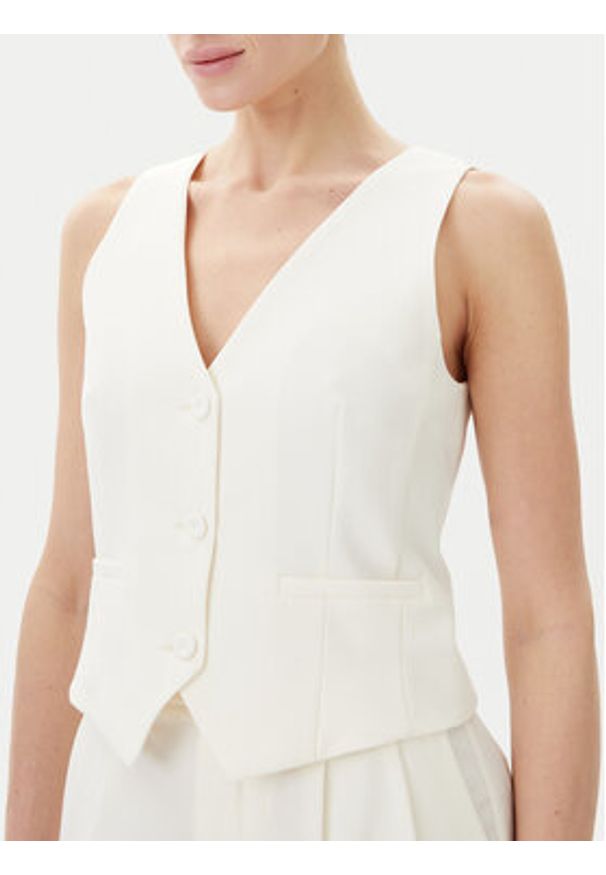 Rinascimento Kamizelka CFC0123672003 Écru Regular Fit. Materiał: syntetyk
