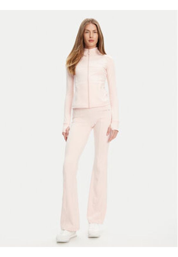 Guess Spodnie dresowe V5RB15 KCD02 Różowy Regular Fit. Kolor: różowy. Materiał: syntetyk