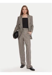 Marella Spodnie materiałowe Elodia 2523136071 Szary Regular Fit. Kolor: szary. Materiał: wiskoza #3