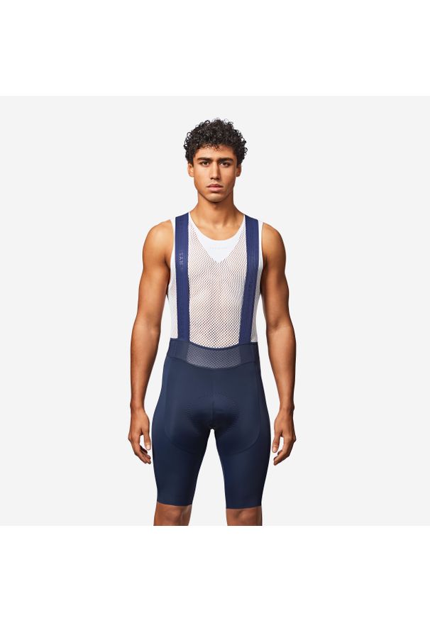 VAN RYSEL - Spodenki rowerowe szosowe Van Rysel RCR R 4. Kolor: niebieski. Długość: krótkie. Sport: kolarstwo