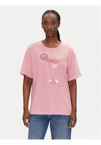 BOSS T-Shirt C_Eband_4 50540433 Różowy Relaxed Fit. Kolor: różowy. Materiał: bawełna
