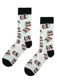 His Story - Skarpetki Bawełniane - Tematyczne - Białe, Nutella. Kolor: wielokolorowy. Materiał: elastan, bawełna, poliamid #4