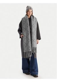 Calvin Klein Szalik Emblem Aop Brushed LV04D8072G Szary. Kolor: szary. Materiał: poliamid, nylon #3