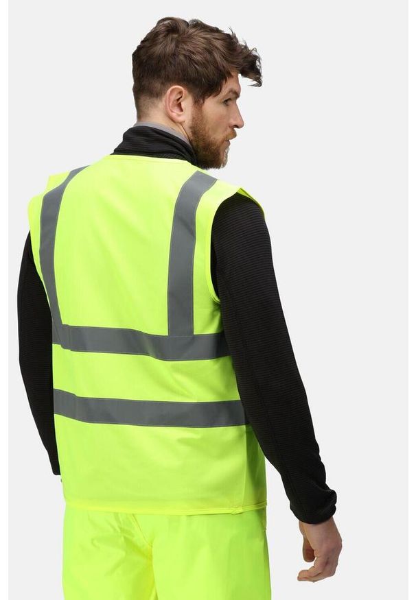 Regatta - Bezrękawnik roboczy męski Hi-Vis Pro. Kolor: żółty. Długość rękawa: bez rękawów