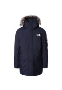 Kurtka turystyczna zimowa męska The North Face M Recycled Mcmurdo Parka. Kolor: niebieski. Sezon: zima