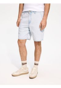 Reserved - Jeansowe szorty straight - niebieski. Kolor: niebieski. Materiał: jeans #1