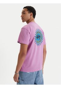 Quiksilver T-Shirt EQYZT08046 Fioletowy Regular Fit. Kolor: fioletowy. Materiał: bawełna #1