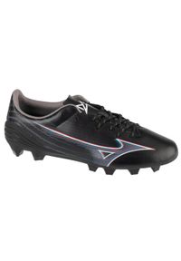 Buty piłkarskie męskie Mizuno Alpha Select Fg. Zapięcie: sznurówki. Kolor: czarny. Materiał: materiał, syntetyk, tkanina. Szerokość cholewki: normalna. Sport: piłka nożna