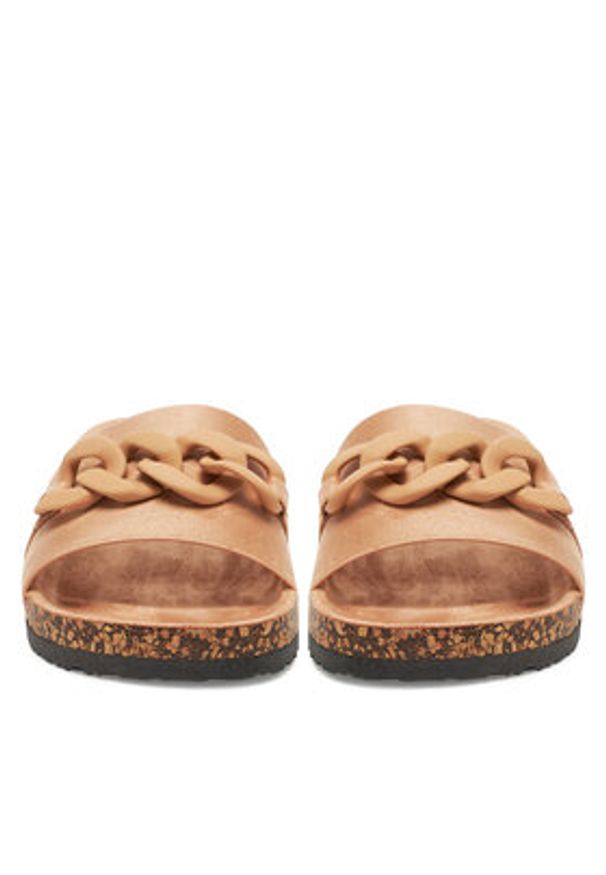 DeeZee Klapki WSLS19-20 Beżowy. Kolor: beżowy. Materiał: materiał