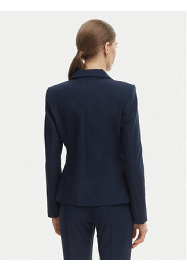 Rinascimento Marynarka CFC0128647003 Granatowy Regular Fit. Kolor: niebieski. Materiał: syntetyk