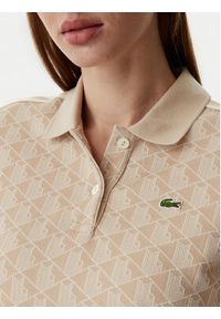 Lacoste Polo DF3364 Beżowy jasny Slim Fit. Typ kołnierza: polo. Kolor: beżowy. Materiał: syntetyk #2