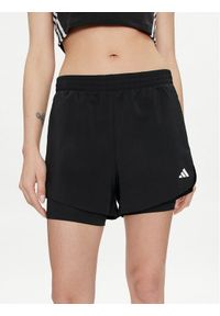 Adidas - adidas Szorty sportowe Training Minimal HN1044 Czarny Regular Fit. Kolor: czarny. Materiał: syntetyk