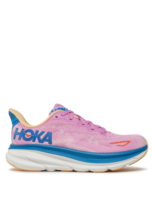 HOKA - Hoka Buty do biegania Clifton 9 1127896 Różowy. Kolor: różowy. Materiał: materiał