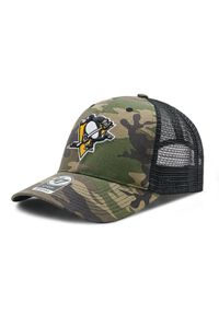 47 Brand Czapka z daszkiem NHL Pittsburgh Penguins Trucker H-CBRAN15GWP-CM Zielony. Kolor: zielony. Materiał: materiał #1