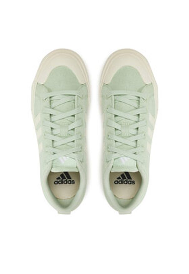 Adidas - adidas Sneakersy Bravada 2.0 Platform JI1800 Zielony. Kolor: zielony. Materiał: materiał. Obcas: na platformie