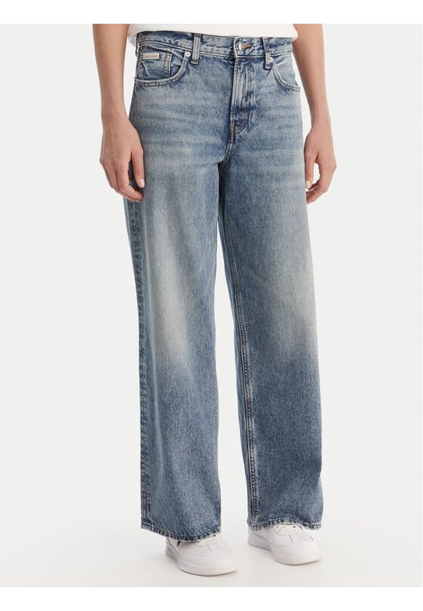 Calvin Klein Jeans Jeansy LV047F473G Niebieski Relaxed Fit. Kolor: niebieski