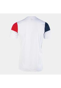 Koszulka Joma Crew Sport 2XS Biało-Czerwono-Granatowa. Kolor: czerwony, niebieski, biały, wielokolorowy. Sport: fitness, piłka nożna