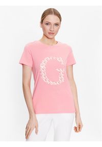 Guess T-Shirt Alethea V3GI00 I3Z14 Różowy Regular Fit. Kolor: różowy. Materiał: bawełna