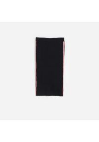 Reserved - Dzianinowa spódnica ołówkowa - Czarny. Kolor: czarny. Materiał: dzianina #1