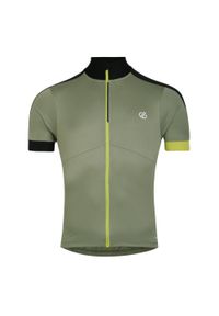DARE 2B - Jersey kolarski Męski Z Recyklingu Lekki Protraction II. Kolor: czarny, zielony, wielokolorowy. Materiał: jersey. Sport: kolarstwo
