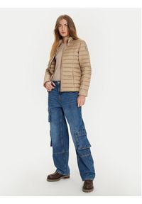 Jott Kurtka puchowa Cha P000WDOW02 Beżowy Slim Fit. Kolor: beżowy. Materiał: syntetyk
