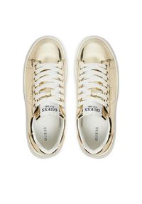 Guess Sneakersy FLPELB PAF12 Złoty. Kolor: złoty. Materiał: skóra