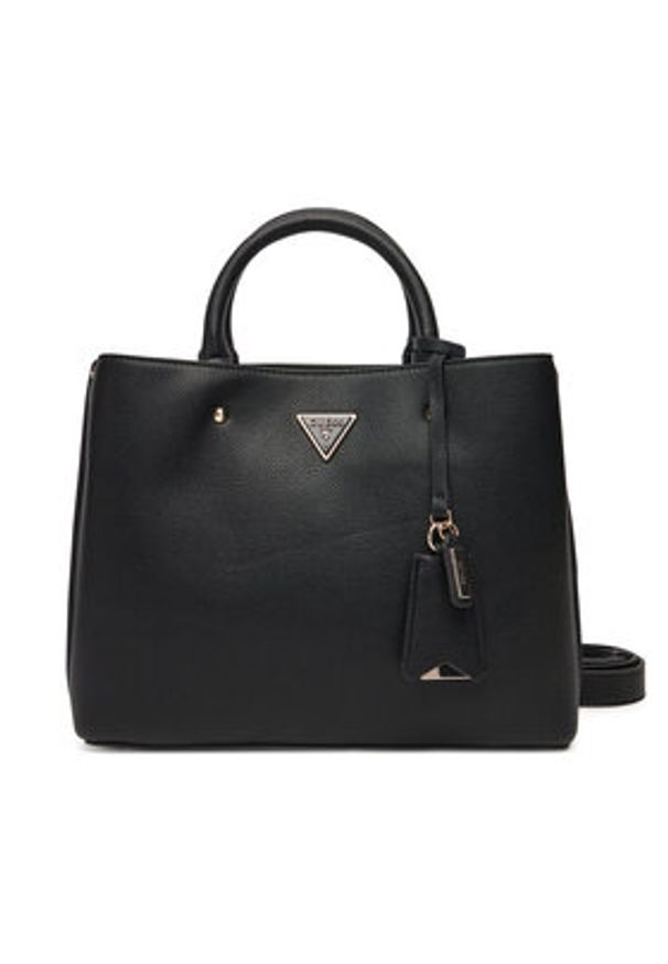 Guess Torebka Meridian II HWBG69 74060 Czarny. Kolor: czarny. Materiał: skórzane