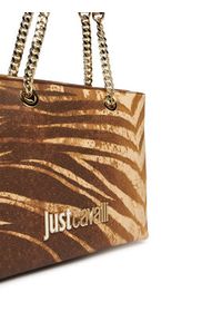 Just Cavalli Torebka 80RA4BB9 ZSA85 Brązowy. Kolor: brązowy. Materiał: skórzane #4
