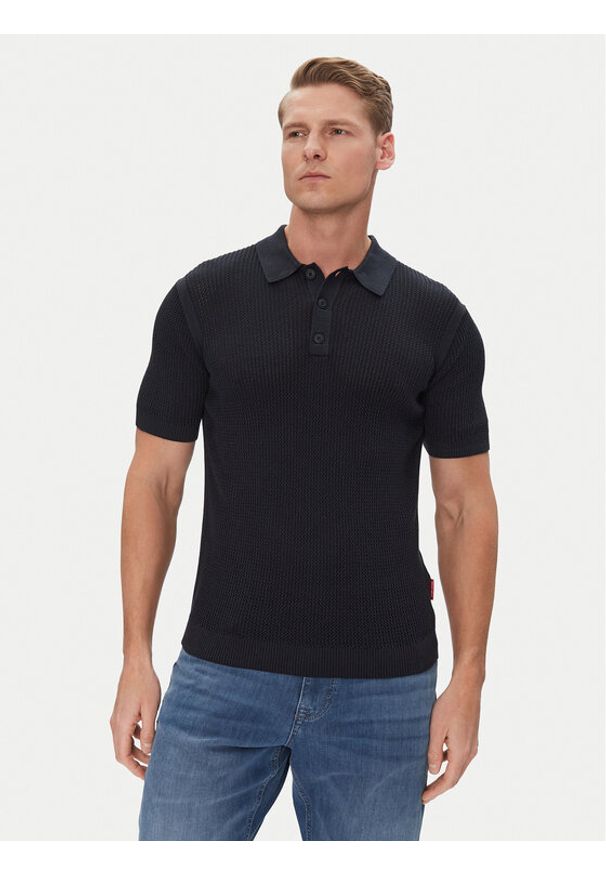 JOOP! Jeans Polo 15 JJK-08Vicono 30045448 Granatowy Modern Fit. Typ kołnierza: polo. Kolor: niebieski. Materiał: bawełna