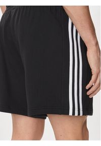 Adidas - adidas Szorty sportowe Essentials French Terry 3-Stripes Shorts IC9435 Czarny Regular Fit. Kolor: czarny. Materiał: bawełna. Styl: sportowy #3