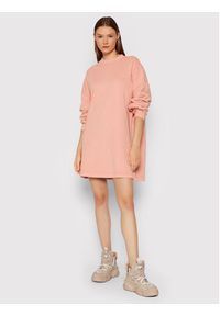 Reebok Sukienka dzianinowa Natural Dye Crew GR0399 Różowy Oversize. Kolor: różowy. Materiał: bawełna, dzianina. Typ sukienki: oversize #5