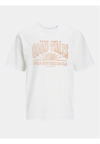 Jack & Jones - Jack&Jones T-Shirt Jprbluhippy 12255860 Biały Regular Fit. Kolor: biały. Materiał: bawełna #4